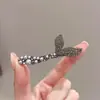 Nova Hairpin de Design de Nicho da Coreia do Sul com Pérolas e Strass Cauda de Peixe Acessórios de Cabelo de Alta Qualidade para Franja Grampo Bico de Pato Feminino Acessório de Cabeça