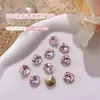 Pedras de Strass para Unhas K9, Strass Brilhantes Rosa Claro K9 em Formato de Coração, Machado e Ponta Inferior, Strass de Vidro Modernos, Acessórios para Decoração de Unhas