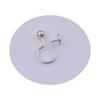 Clip para Oreja en Forma de U con Diamante Color Oro Verdadero 18K Chapado en Cobre con Anillo Accesorios de Joyería DIY Aretes para Agujeros de Oreja Invisibles e Indoloros