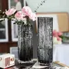 Jarrón de Vidrio Hidropónico Glaciar Nórdico de Moda Pieza Decorativa Hecha a Mano Estilo Lujo Ligero para Sala de Estar Mesa de Comedor Arreglo Floral Estilo Ins Gama Alta