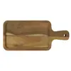 Bandeja de Madera Recomendada por el Fabricante Hecha de Madera de Acacia con Asa, Plato para Pan, Tabla de Cortar Frutas, Bandeja de Madera para Pizza para Uso en Restaurante y Hogar