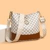 Bolso Pequeño Retro Simple de Color Contrastante Nuevo Bolso Bandolera Retro de Moda Bolso Cubo Retro con Letras Bolso de Comercio Exterior