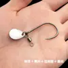 Venta al por mayor de fábrica plato de lentejuelas giratorio anzuelo cola de pipa anzuelo para pesca marítima caballa pistola dorada anzuelo señuelo accesorios de equipo de pesca