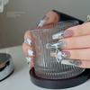 Acessórios de Nail Art de Celebridade da Internet Estilo Metal Escuro Pérola de Saturno Strass Cruz Decoração de Unha