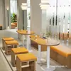 Banco longo, assentos de parede, mesa e cadeiras de lazer, sofá duplo, restaurante, café, loja de sobremesas, loja de chás com leite, mesa e cadeiras de sofá