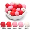 Cuentas Redondas de Silicona de Colores Caramelo, Accesorios para Cadena de Teléfono Móvil, Cuentas Sueltas Redondas Semiacabadas, Cuentas Redondas de Colores Caramelo, Cuentas Sueltas