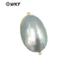 JP339 popular personalidad Noble color oro real 18K chapado doble gancho conector Mabei colgante se puede hacer pulsera