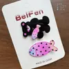 Pinza para el pelo de acrílico con diseño de oso de dibujos animados, pinza lateral, pinza para flequillo de niña dulce, pinza para el pelo para niños, accesorio para el pelo
