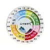 Gráfico comparativo de rutina diaria de 24 horas imán plano acrílico para refrigerador medicina china Huangdi Neijing doce horas mantenimiento de la salud pegatina magnética