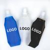 Garrafa de água macia tipo squeeze de TPU para esportes, portátil, para atividades ao ar livre, ciclismo, corrida, bolsa de água macia dobrável, não tóxica, proteção ambiental