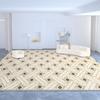 Alfombra Sala de Estar Resistente a la Suciedad Fácil de Cuidar Simple Lujo Ligero Absorbente Antideslizante Cachemir Manta para Mesa de Café Hogar Resistente al Desgaste Manta para Sofá