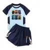 Traje de baño de dos piezas para niños Delta Force, secado rápido, estilo fuerzas especiales, traje de baño con bloques de color para niños, protección solar, juego completo