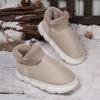 Comercio exterior transfronterizo nuevos zapatos acolchados de algodón para personas mayores hombres y mujeres invierno ropa exterior tacón de bolsa con forro polar para interior cálidos de suela gruesa zapatos acolchados de algodón para hombres