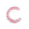 17*23mm Corrente de Plástico Galvanizado Cor AB Fivela de Acrílico Pode Ser Usada para Montar Correntes de Bolsa, Correntes de Óculos, Acessórios de Joias DIY Atacado