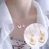 Base para Colgante DIY Estilo Nuevo Mariposa Dulce Flor Calabaza Nácar Natural Cadena para Clavícula Accesorios de Perlas Venta al por Mayor