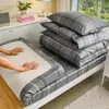 Conjunto de três peças xadrez para dormitório universitário, roupa de cama 100% algodão, estilo ins, lavável à máquina, inclui lençol de cima, capa de edredom e lençol de elástico