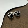 Novedad Estilo Temperamento Nicho Mujer Acero Inoxidable Forma de Corazón Mariposa Pendientes Moda Personalidad Lujo Ligero Pendientes de Corazón con Diamante Venta al por Mayor