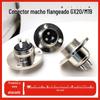 GX20 Flange Aviation Plug 2-12 Core integrado macho M19 Solid Pin Aviation Cable Connector