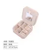 Caja de Joyería Portátil Europea y Americana Mini Caja de Empaque de Joyería para Viaje Caja de Almacenamiento de Joyería para Pendientes de Princesa Anillo