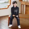 Traje Hanfu Tradicional Estilo Chino para Niños, Atuendo Retro Estilo Nacional Infantil para Actuaciones, Recitación de Poesía, Presentaciones y Traje Formal para Primer Cumpleaños