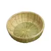 Cesta de bambu cesta de bambu com base cesta de frutas domésticas prato de frutas produtos de bambu artesanais cesta de pão cozido no vapor cesta de sobremesa cesta de bambu