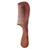 Peine de Madera Tallada de Sándalo Rojo Natural con Mango Largo, Peine de Dientes Anchos, Caja de Regalo, Reunión Anual, Regalo del 38º Festival, Peine Masajeador para Mujeres
