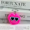 Chaveiro PomPom Fofo Engraçado Pingente Boca de Salsicha Feia Fofa Engraçada Par Melhor Amigo Bolsa de Estudante Pingente Lote
