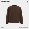 Sudadera Gruesa y Cálida Zoewatson para Hombre Invierno 2026 Terciopelo de Doble Cara Holgada Sencilla Casual de Manga Larga para Mujer