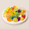 Bolsa Sorpresa de Frutas Artificiales Creativas Miniatura Transparente Accesorios DIY Regalo de Recompensa para Niños Guardería Adornos Modelo