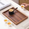 Juego de Té Chino para el Hogar de Madera Maciza Bandeja de Nogal para Té Seco Tienda de Barbacoa Bandeja de Madera con Cuerda