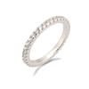 Anillo de plata pura S925 con circonitas y diamantes apilados en tres colores, estilo retro europeo y americano, simple y de moda, de alto diseño.