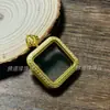 Nuevo Colgante Caja Thangka de Xizang Caja Gawu Collar Multitamaño Color Acero de Titanio Dorado Impermeable Libre de Color Caja Vacía Fábrica