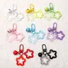 Pingente Sino Estrela Cinco Pontas Colorido em Acrílico, Chaveiro de Contas, Acessórios Artesanais DIY para Bolsas e Decorações de Fones de Ouvido