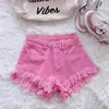Jeans de Tiro Alto Lavados Desgastados Estilo A para Mujer, Verano 2026, Estilo Coreano, Modernos, Versátiles, Shorts Anchos Adelgazantes