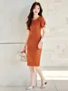Vestidos de Lujo Ligero de Moda y Elegantes 2021 para Oficinas de Ventas, Uniformes de Verano para Recepción de Hotel Ropa de Trabajo para Mujeres