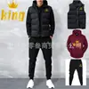 Comércio exterior transfronteiriço outono e inverno Europa e Estados Unidos colete masculino e feminino suéter de três peças suéter forrado de lã fato esportivo pode ser personalizado logotipo