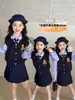 Conjunto escolar de uniforme JK estilo tailandés para niñas, nuevo conjunto de tres piezas de camisa, falda plisada y chaleco para niños de primavera y otoño, atuendo de otoño para niñas