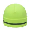 Sombrero de ala enrollada de nuevo estilo Otoño e Invierno 2026 con Tiras Reflectantes Fluorescentes, Gorro de Punto, Cálido Sombrero de Lana Transfronterizo, Sombrero de Moda para Clima Frío para Hombres