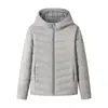 Chaqueta de plumón ligera con capucha corta de invierno para mujer, abrigo cálido de alta calidad a prueba de frío para deportes al aire libre