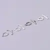 Plata de Ley S925 Hebilla de Cierre de Madera Brillante Hebilla de Conexión Seiko Hebilla de Acabado para Pulsera de Cristal DIY Accesorios