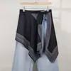 Nova Saia de Bainha Estampada de Street Style de Alta Qualidade, Essencial para Camadas com Amarração Lateral, Saia Sobreposição Estampada Paisley, Bolinhas e Leopardo