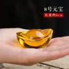 Lingote de ouro esmaltado colorido ornamentos da sorte estátua de bronze garrafa pagode para manza para embalar suprimentos de louvor sete pedras preciosas pequeno lingote 1