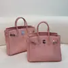 2026 Nuevo Modelo Togo Piel de Vaca de Capa Superior Hebilla Plateada Bolso Birkin Gran Capacidad Moderno Versátil Bolso de Hombro Cruzado para Mujer