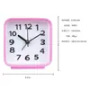 Despertador Cuadrado Simple Despertador para Estudiantes Reloj de Dormitorio Reloj de Noche Reloj Creativo Reloj de Escritorio Reloj de Mesa Grande