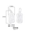 Plata de Ley S925 Plata Lisa Auspicioso y Ruyi Paz Alegría para estar en la lista de honor cada examen debe aprobar los Nueve Palacios Bagua Accesorios diy