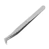 Set de Pinzas para Pestañas para Colocación de Pestañas Postizas, Herramientas para Artista de Pestañas, Pinza para Pestañas Dorada con Forma de Delfín y Pluma