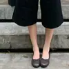 Primer Encuentro Zapatos mecedores del mismo estilo de Ji Zhai, nuevos zapatos estilo ballet tipo rollo de huevo verano 2026, zapatos de punta cerrada con moño para mujer, modernos