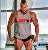 Colete de fitness solto para homens europeus e americanos Colete de musculação Colete de treinamento Dig Deep I-Cotton Colete esportivo