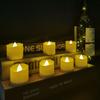 Luzes de Vela Eletrônicas LED CR2032 Velas de Chá de Natal Decoração de Local de Aniversário Casamento Velas de Chá Pequenas Brilhantes