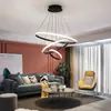 Lámparas colgantes para restaurante simples modernas Guangdong Zhongshan iluminación comedor barra de bar luces de mesa de comedor nórdicas LED tiras de luz largas